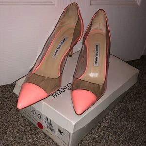 Pink manolo heels